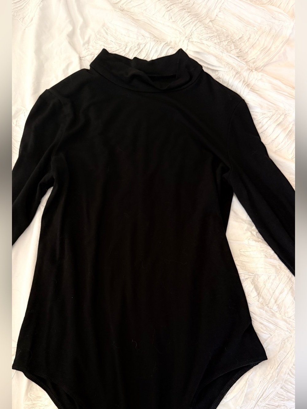 a new day Black Long-Sleeve Turtleneck Bodysuit